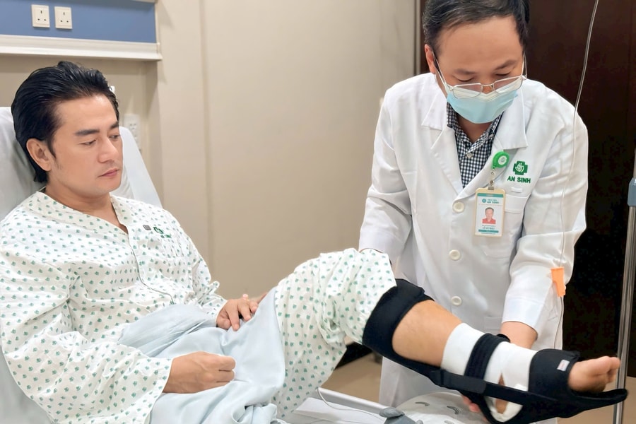 Bệnh viện Đa khoa An Sinh phẫu thuật nối gân gót cho diễn viên Trương Minh Cường