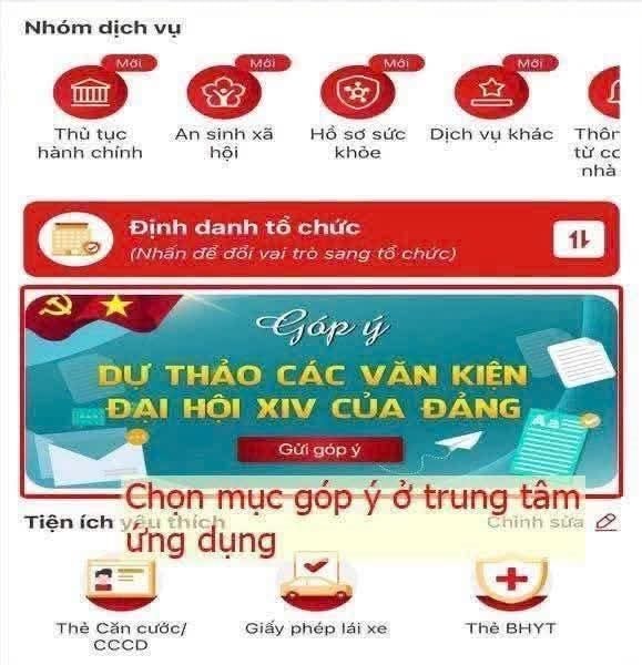 TP.HCM lấy ý kiến người dân vào các dự thảo Văn kiện Đại hội XIV qua ứng dụng VNeID