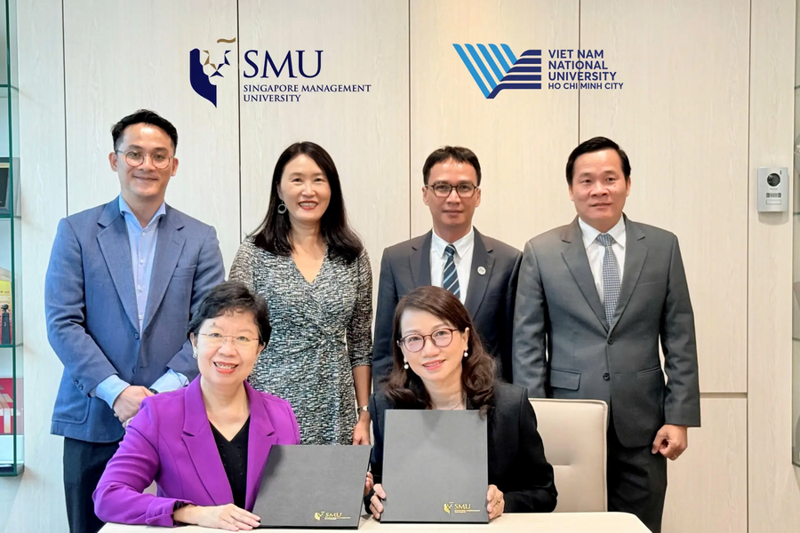 ĐHQG TP.HCM và Đại học Quản lý Singapore ký kết bản ghi nhớ về tăng cường hợp tác