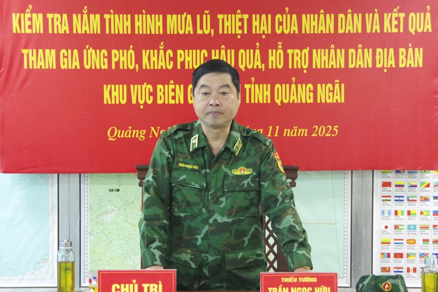 BĐBP Quảng Ngãi triển khai tốt các phương án phòng, chống giảm nhẹ thiên tai