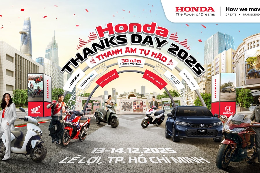Honda sẽ tổ chức sự kiện Thanks Day 2025 “Thanh âm tự hào” tại TP.HCM
