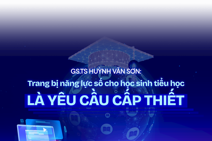 Tiên phong triển khai Nghị quyết số 71 - Bài 3: GS.TS Huỳnh Văn Sơn: “Trang bị năng lực số cho học sinh tiểu học là yêu cầu cấp thiết”