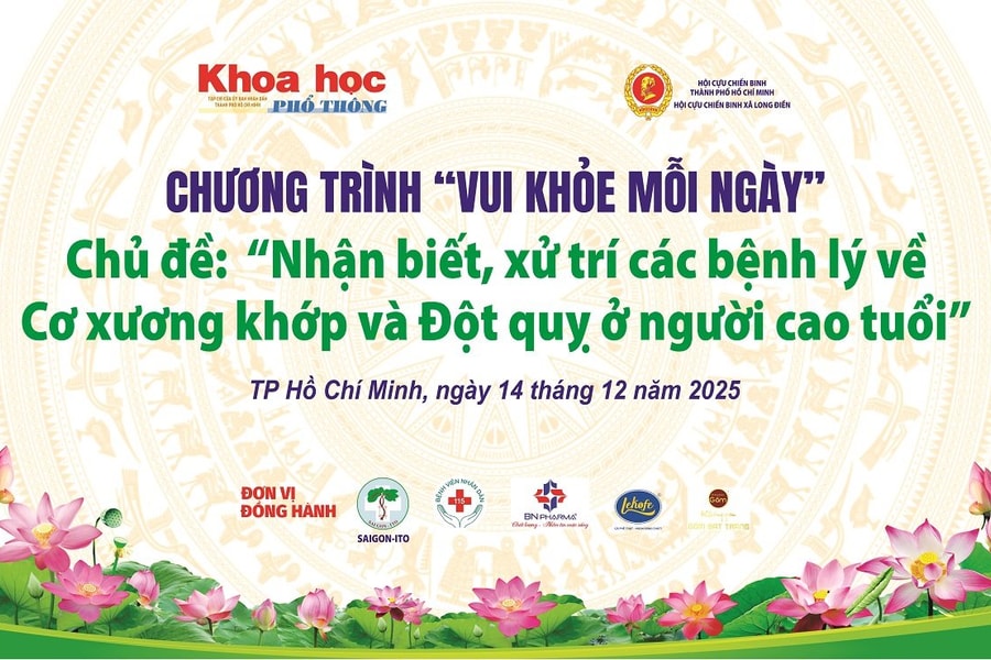 “Vui khỏe mỗi ngày”: Giúp người cao tuổi hiểu rõ hơn về bệnh cơ xương khớp và đột quỵ