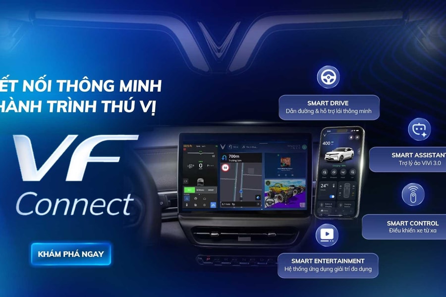 VinFast ra mắt gói dịch vụ thông minh VF Connect - Nâng tầm trải nghiệm cá nhân hóa trên xe điện