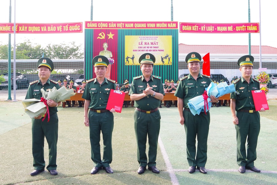 Ra mắt Câu lạc bộ Võ thuật Ban Chỉ huy Bộ đội Biên phòng Thành phố