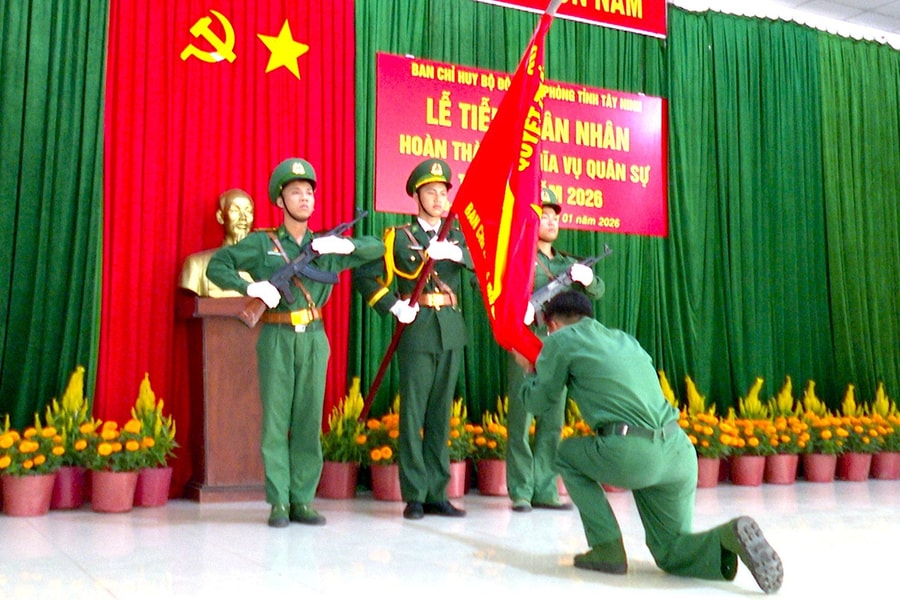 Bộ đội Biên phòng tỉnh Tây Ninh và TP.HCM - Tiễn quân nhân hoàn thành nghĩa vụ quân sự trở về địa phương