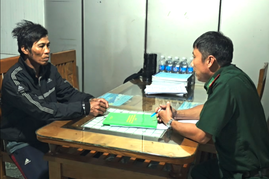 Đồn biên phòng Bến Đá bắt đối tượng có lệnh truy nã