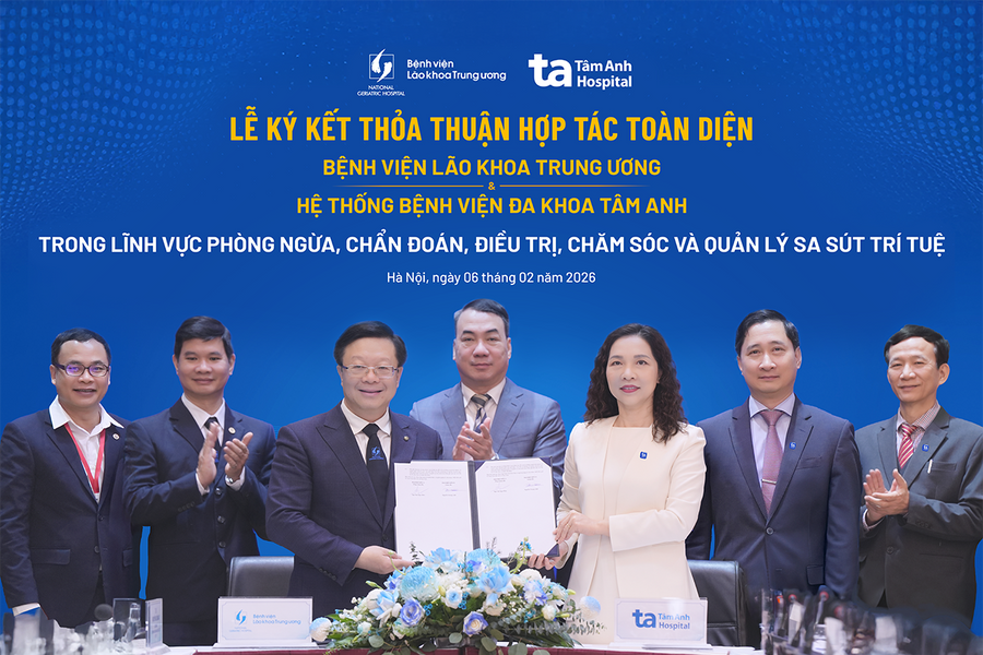 Bệnh viện Lão khoa Trung ương - Hệ thống BVĐK Tâm Anh: Hợp tác toàn diện trong chăm sóc người cao tuổi mắc sa sút trí tuệ, Alzheimer