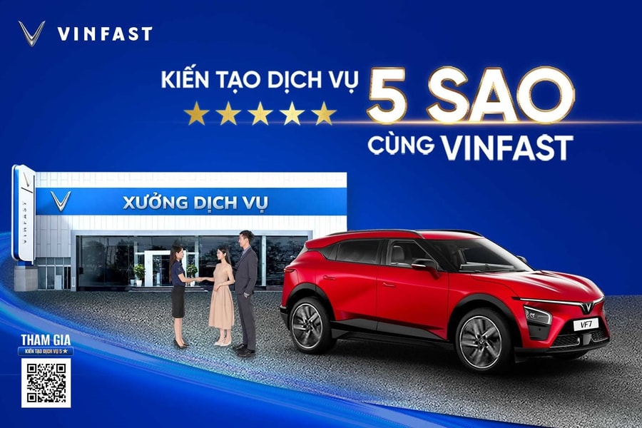 VinFast triển khai chương trình “Kiến tạo dịch vụ 5 sao” tri ân khách hàng góp ý cải tiến dịch vụ