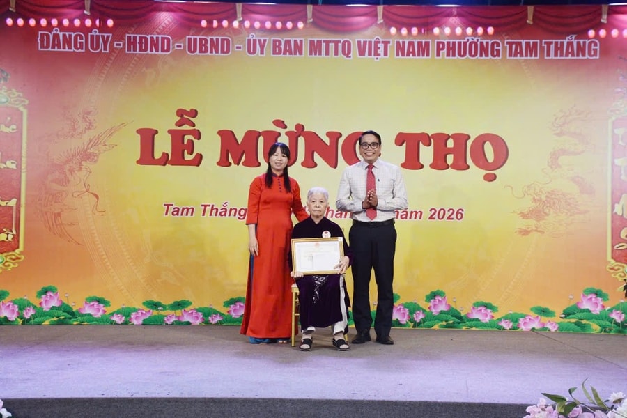 Phường Tam Thắng, TP.HCM tổ chức lễ mừng thọ cho người cao tuổi