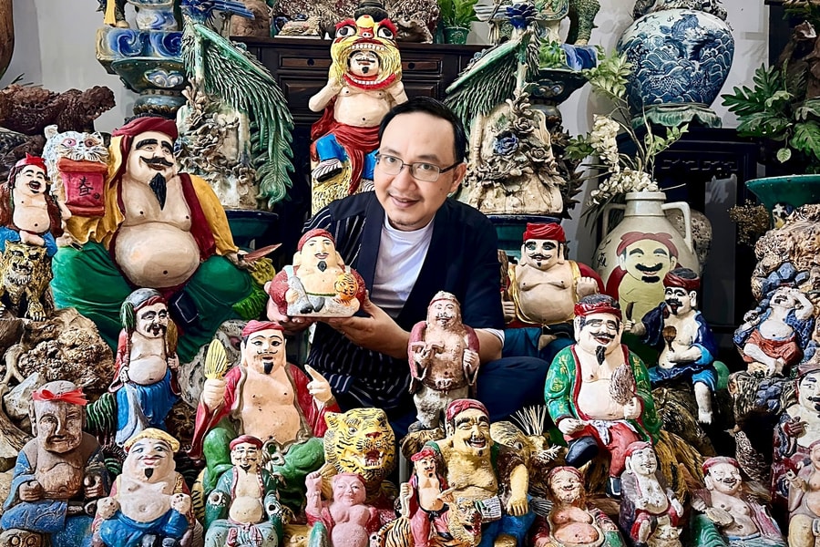 Xuân về, thưởng ngoạn 1000 ông Địa xưa của ông đồ Nguyễn Hiếu Tín