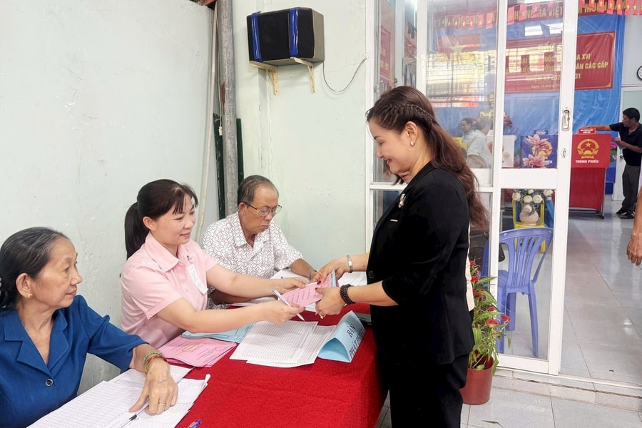 TP.HCM: Tiến độ bầu cử nhanh chóng, cử tri tham gia đông đảo