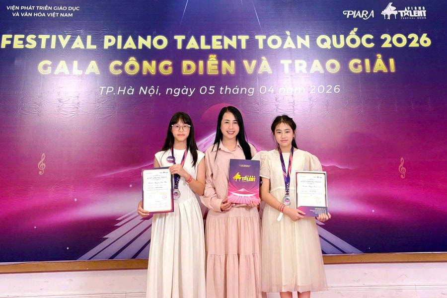 Cao Bằng giành 2 huy chương bạc tại Festival Piano Talent toàn quốc 2026