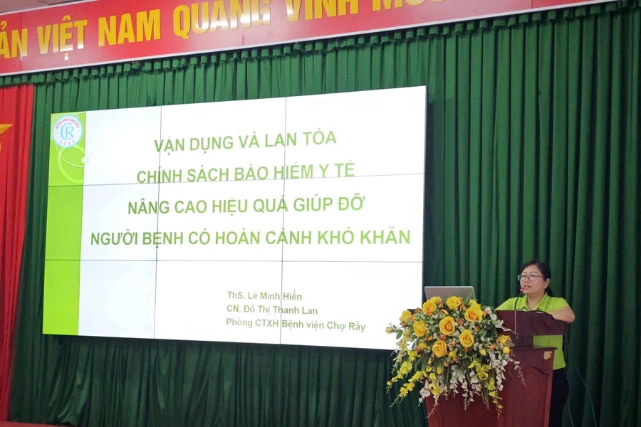 100% người bệnh tại Bệnh viện Chợ Rẫy được hỗ trợ tiếp cận BHYT kịp thời