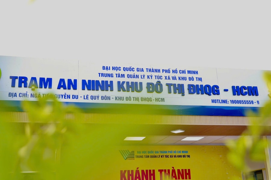Trạm An ninh Khu đô thị ĐHQG TP.HCM chính thức đưa vào hoạt động