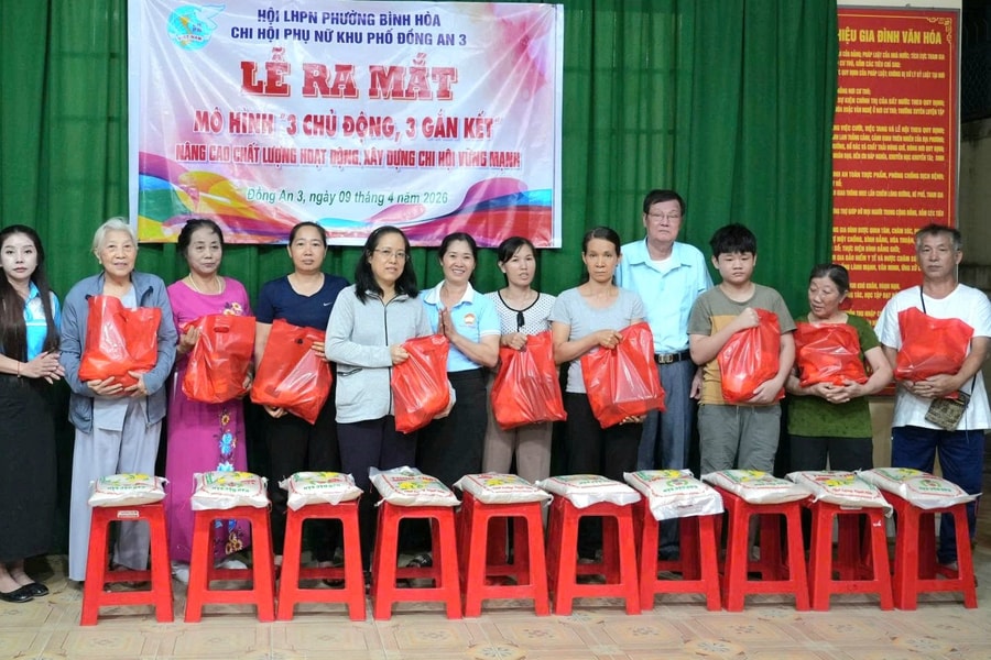 Hội LHPN phường Bình Hòa ra mắt mô hình “3 chủ động - 3 gắn kết”