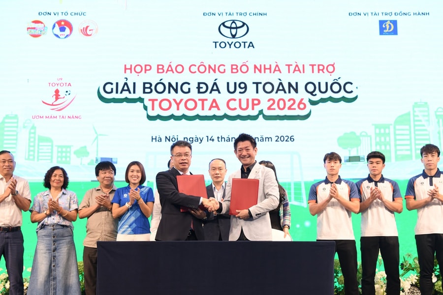 Khởi động Giải bóng đá U9 toàn quốc Toyota Cup 2026