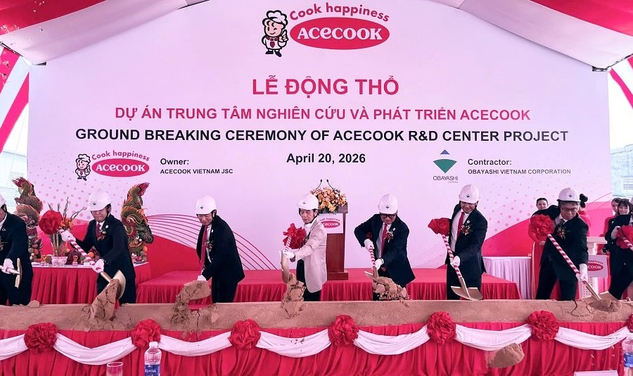 Acecook Việt Nam tổ chức lễ động thổ dự án Trung tâm R&D mới