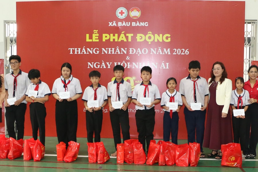Hội Chữ thập đỏ xã Bàu Bàng - Lan tỏa hành trình “Tháng Nhân đạo”