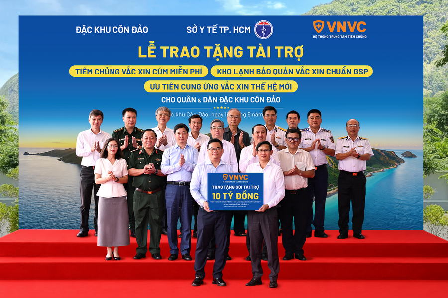 VNVC trao tặng gói tài trợ hơn 10 tỷ đồng cho Đặc khu Côn Đảo