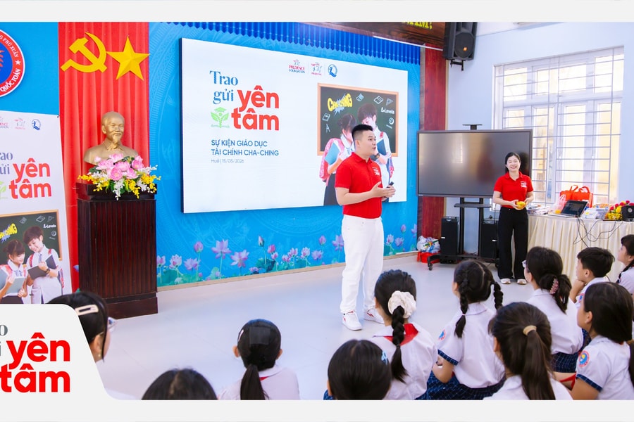 Cha-Ching đến Huế: Prudential Việt Nam gieo mầm kỹ năng tài chính cho trẻ em Việt Nam