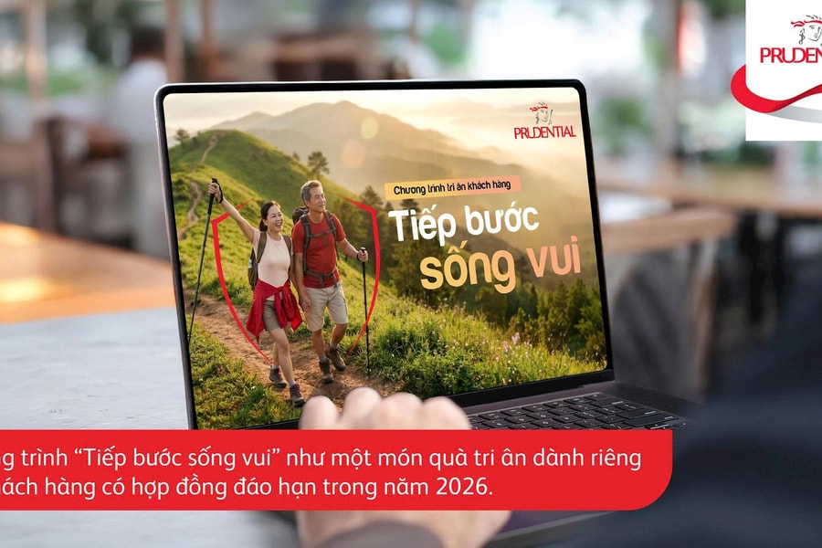Prudential Việt Nam ra mắt “Tiếp bước sống vui” tri ân khách hàng đáo hạn năm 2026