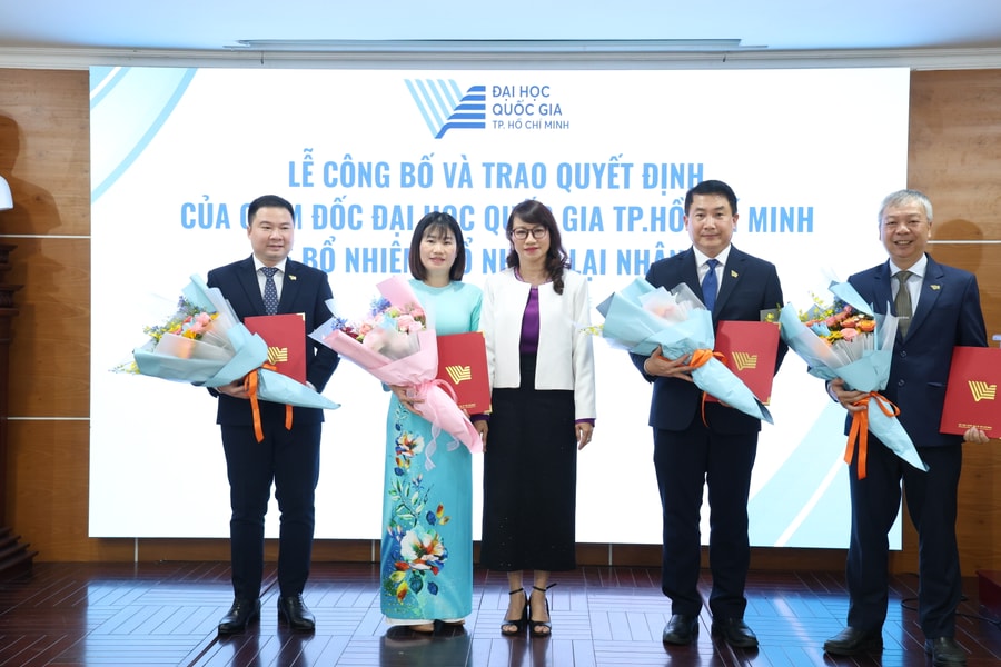 ĐHQG TP.HCM công bố các quyết định về công tác nhân sự lãnh đạo, quản lý