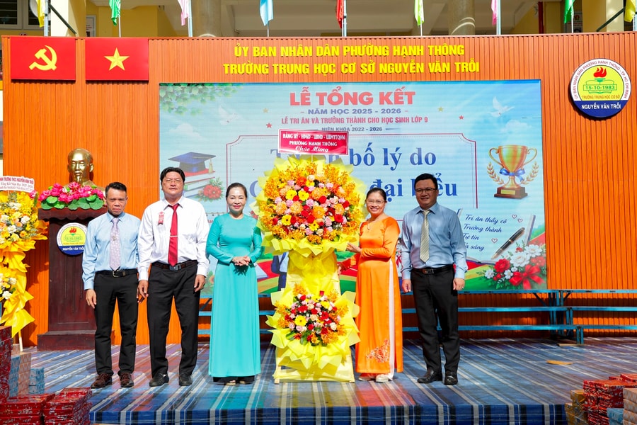 Trường THCS Nguyễn Văn Trỗi tổng kết năm học với nhiều dấu ấn