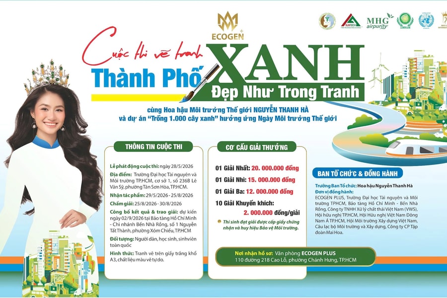 Phát động cuộc thi vẽ tranh toàn quốc kết hợp dự án trồng 1.000 cây xanh