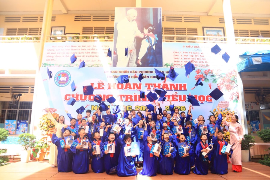 184 học sinh lớp 5 Trường Tiểu học Trần Quốc Thảo sẵn sàng bước vào bậc THCS
