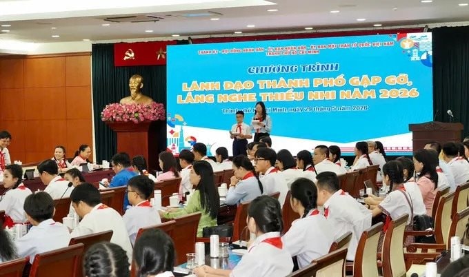 Lãnh đạo TP.HCM gặp gỡ, lắng nghe ý kiến của thiếu nhi thành phố
