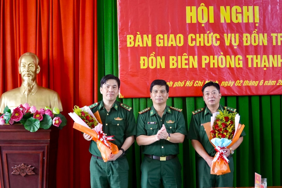 Trung tá Nguyễn Thành Sơn được bổ nhiệm giữ chức Đồn trưởng Đồn Biên phòng Thạnh An