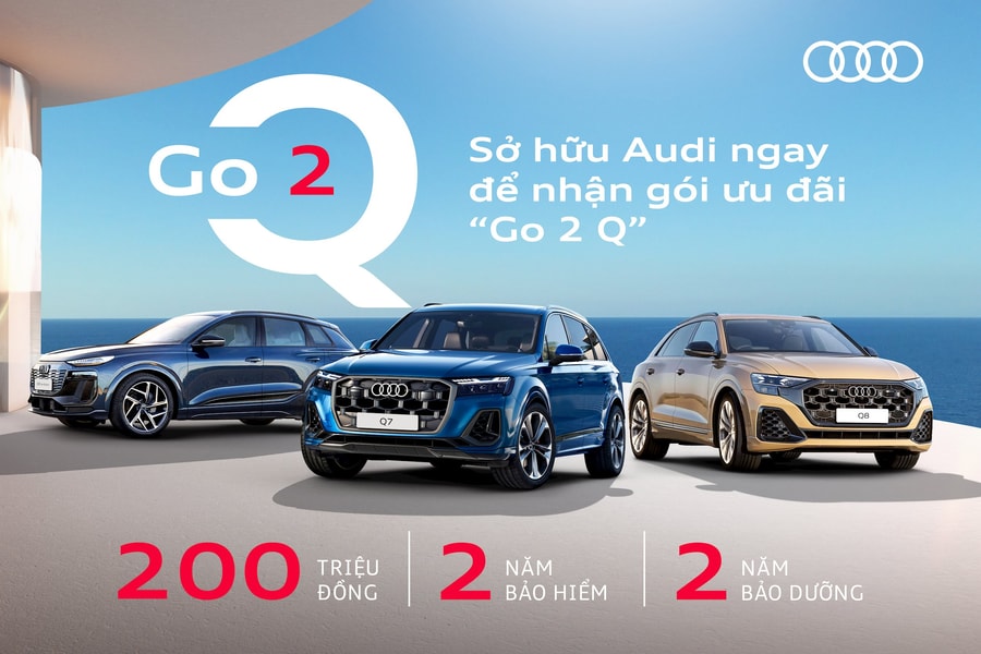 Cơ hội nhận ưu đãi lên đến 200 triệu đồng cùng nhiều quyền lợi hấp dẫn khi khách mua các mẫu SUV thuộc Audi Q Series