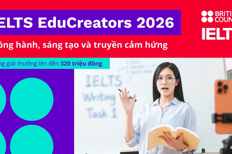 Hội đồng Anh phát động Giải thưởng IELTS EduCreators 2026