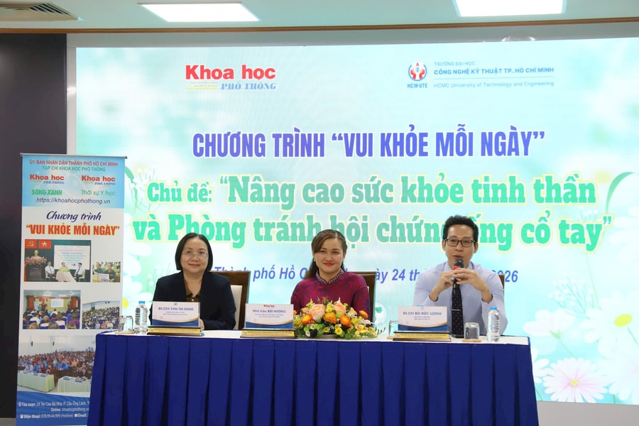 Vui khỏe mỗi ngày: Giảng viên, sinh viên HCM-UTE cùng học cách lắng nghe cơ thể và cảm xúc bản thân