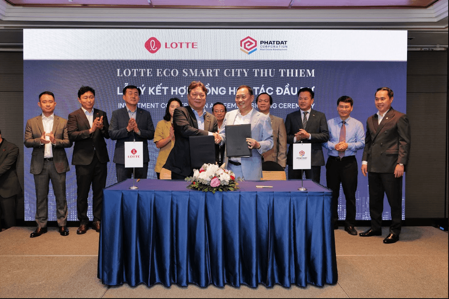 Lotte và Phát Đạt ký kết hợp tác đầu tư dự án Lotte Eco Smart City Thu Thiem